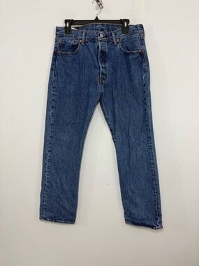 Vintage Levi’s 501 Straight Leg Button Fly Men’s Denim Blue Jeans 34 X 29